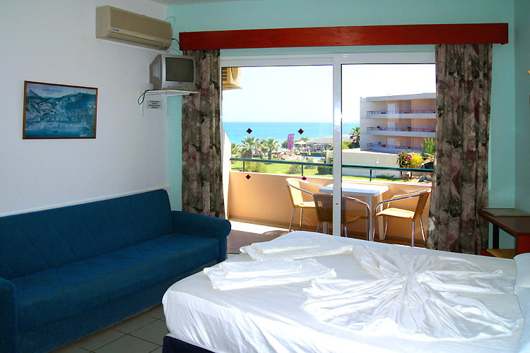 Studio and balcony