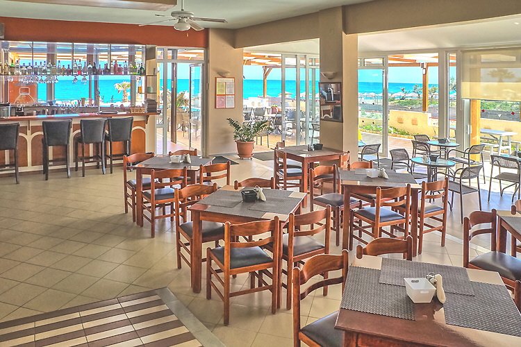 Restaurant and sea view