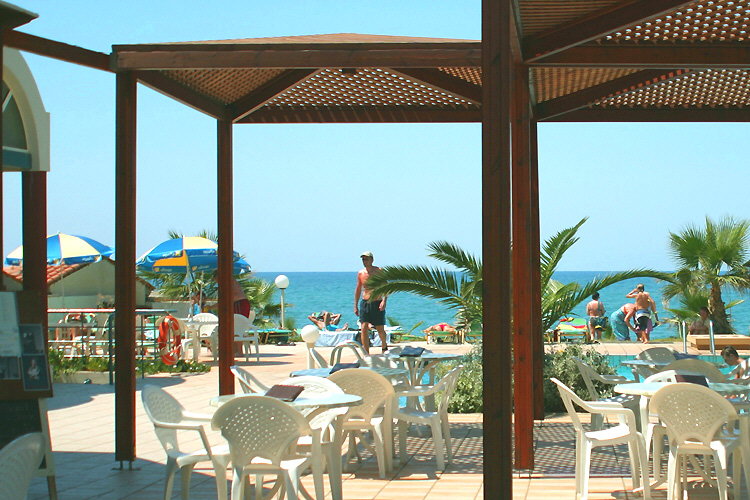 Terrace and Aegean Sea
