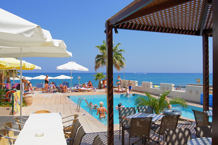 Swimming pool and Aegean Sea