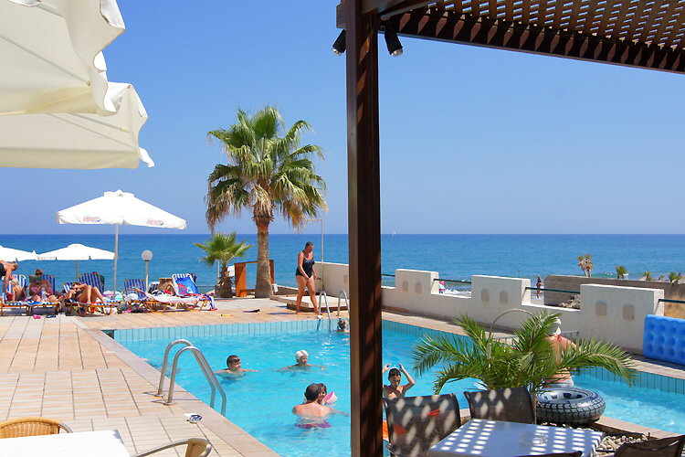 Swimming pool and Aegean Sea