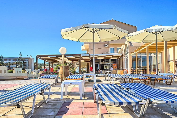 Sunbeds on the terrace