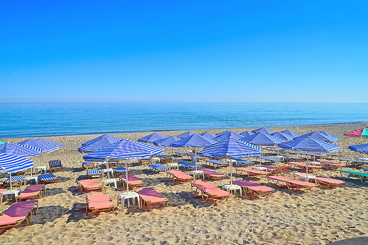 Beach and Mediterranean Sea